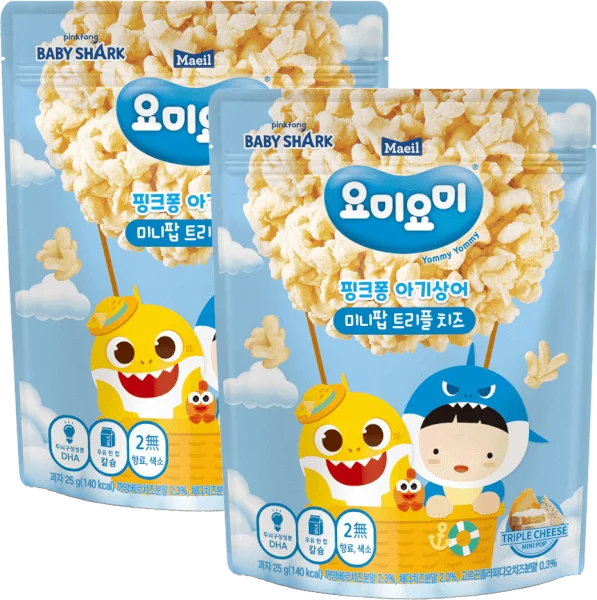 Combo 2 Thực Phẩm Bổ Sung Bánh Bỏng Bổ Sung Dha Yommy Maeil Ba Loại Phô Mai