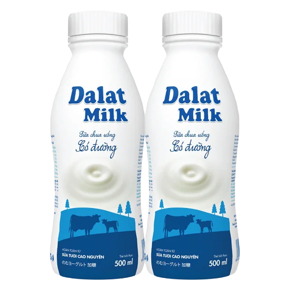 Combo 2 Sữa chua uống có đường 500ml