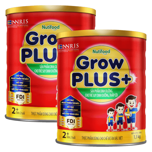 Combo 2 Sữa GrowPLUS+ Đỏ 2+ 1.5kg (Từ 2 tuổi)