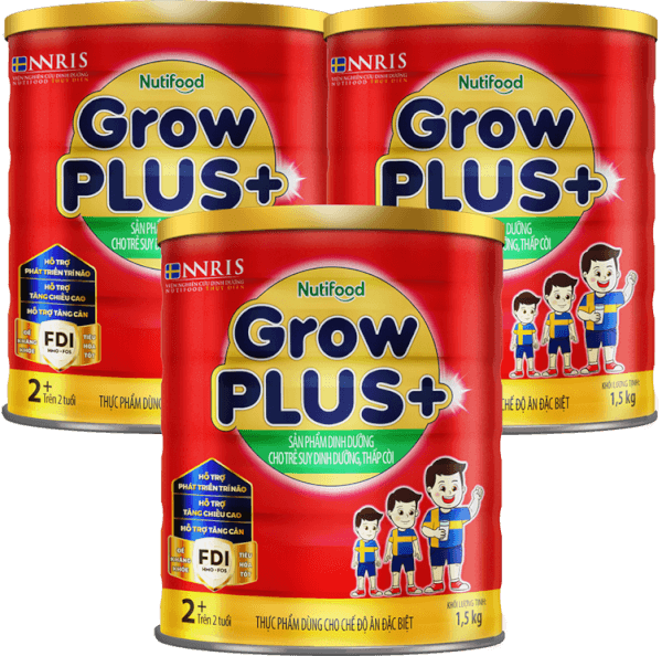 Combo 3 Sữa GrowPLUS+ Đỏ 2+ 1.5kg (Từ 2 tuổi)
