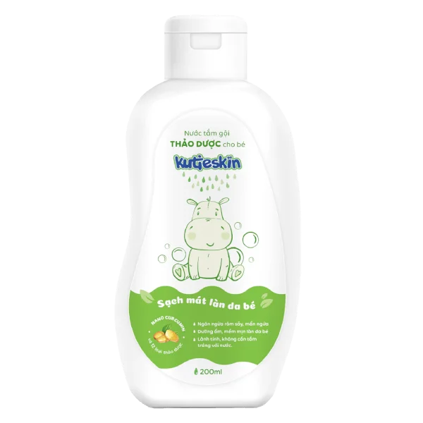 Nước tắm gội thảo dược cho bé Kutieskin 200ml