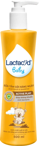 Sữa tắm gội bảo vệ cho bé Lactacyd Active Play 500ml (Giao mẫu ngẫu nhiên)