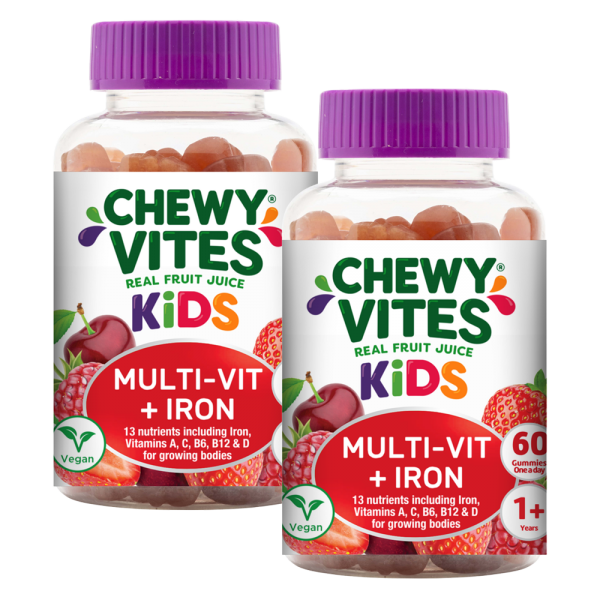 Combo 2 THỰC PHẨM BỔ SUNG CHEWY VITES KIDS MULTI-VIT + IRON