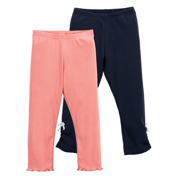Set 2 quần legging bé gái Animo BH0624022 (9M-6Y,Nhiều màu)