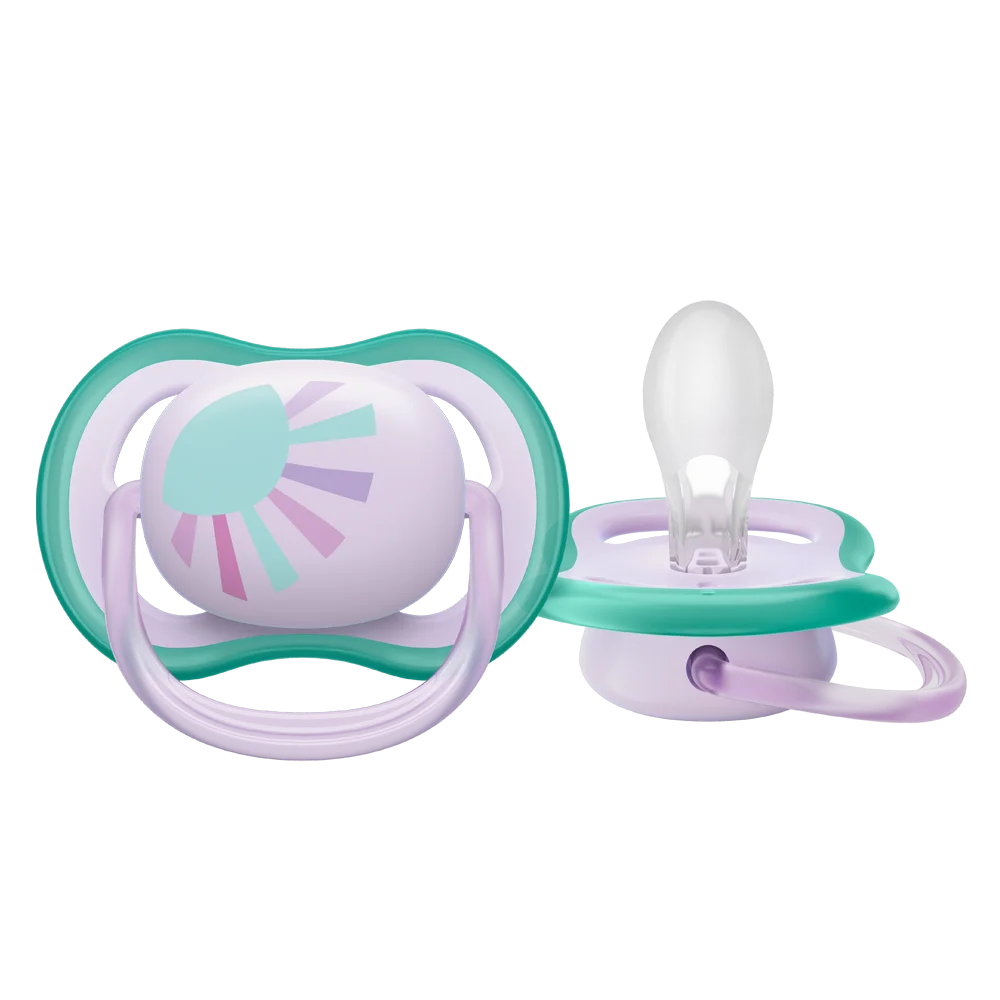 Ty ngậm Philips Avent siêu mềm 0-6M vỉ đơn (SCF086/04, hồng)