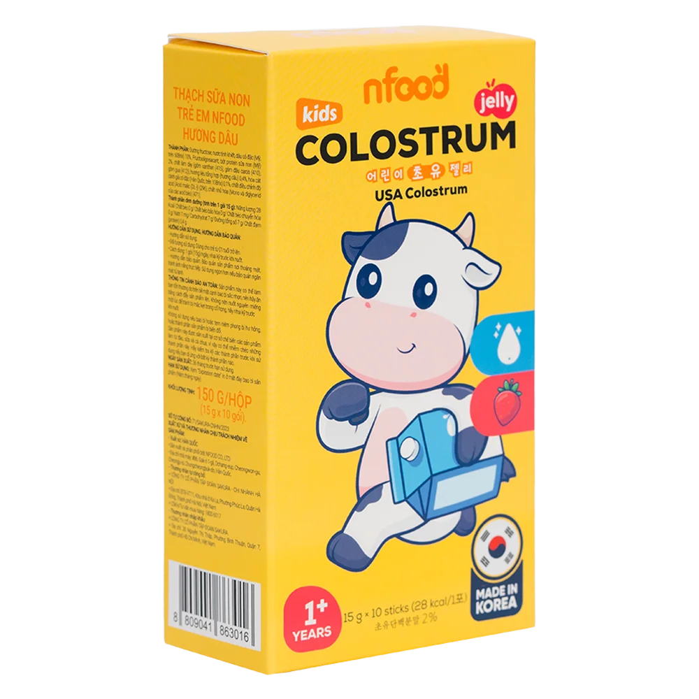 Combo 2 Thạch sữa non trẻ em NFood (hương dâu)