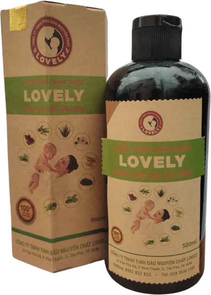 Nước tắm thảo dược Lovely - Dành cho mẹ sau sinh 500ml