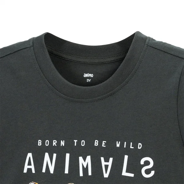 Bộ bé trai ngắn Animo HN0824004 (9M-6Y,Xám)