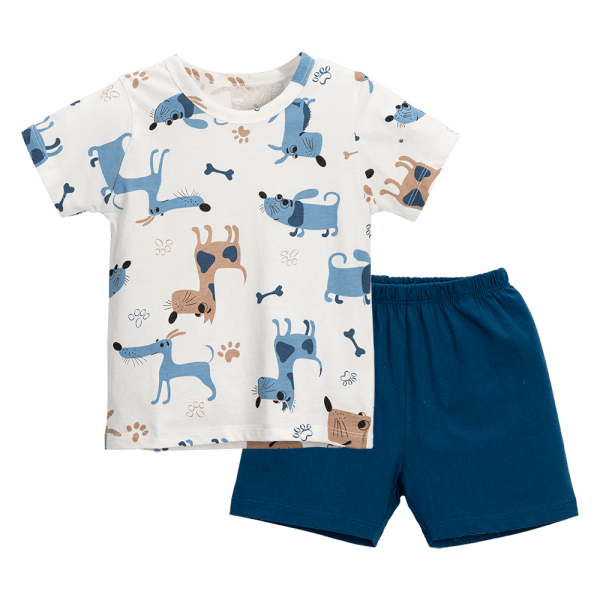 Bộ bé trai ngắn Animo Easy HN0724063 (1-4Y,Trắng)