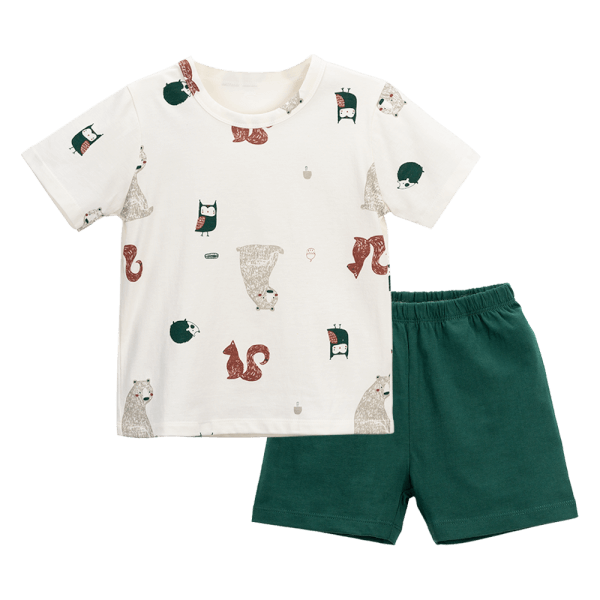 Bộ bé trai ngắn Animo Easy HN0724059 (1-4Y,Trắng)