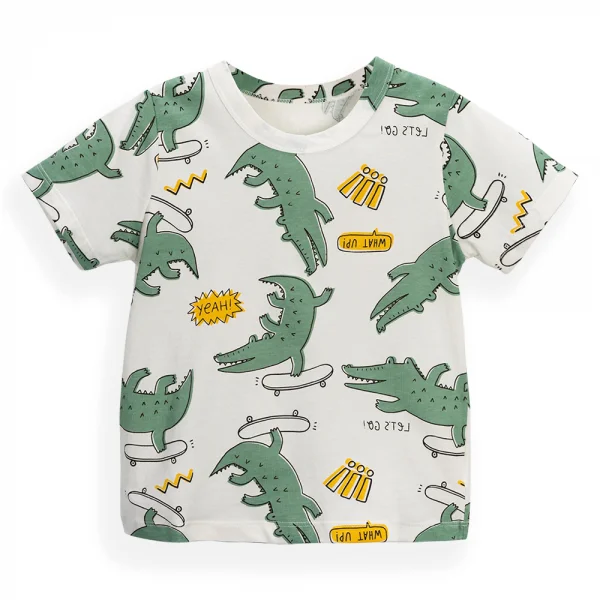 Bộ bé trai ngắn Animo Easy HN0724057 (1-4Y,Trắng)