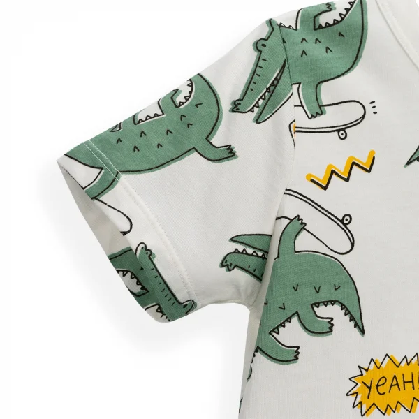 Bộ bé trai ngắn Animo Easy HN0724057 (1-4Y,Trắng)