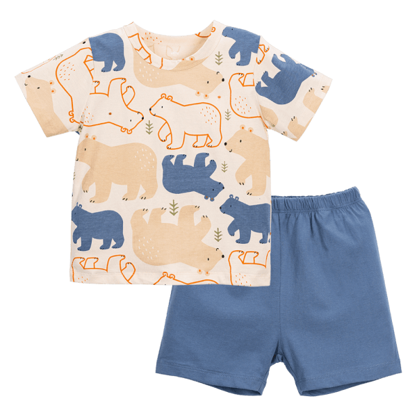 Bộ bé trai ngắn Animo Easy HN0724056 (1-4Y,Trắng)