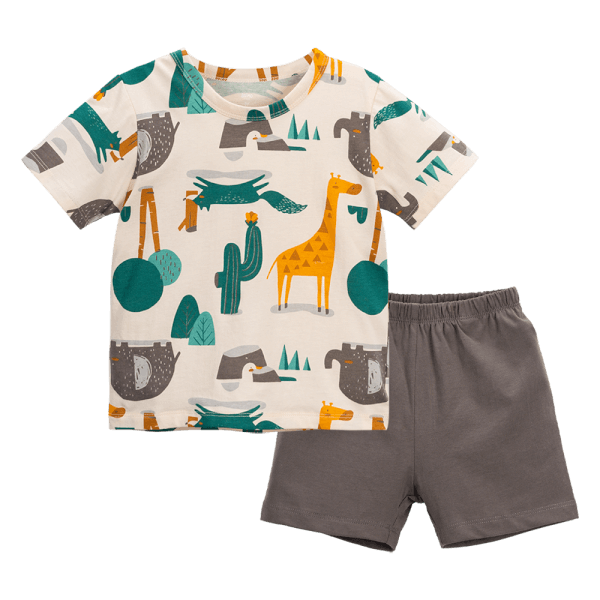 Bộ bé trai ngắn Animo Easy HN0724054 (1-4Y,Xanh)