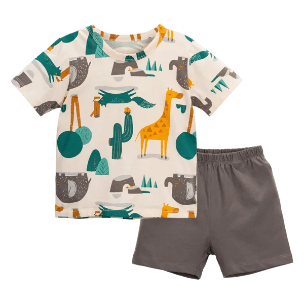 Bộ bé trai ngắn Animo Easy HN0724054 (1-4Y,Xanh)