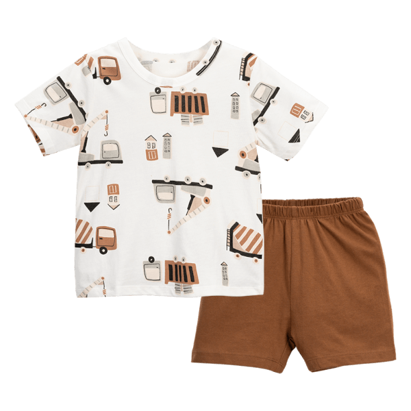 Bộ bé trai ngắn Animo Easy HN0724052 (1-4Y,Trắng)