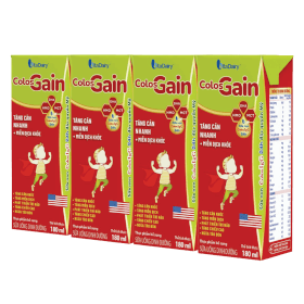 Quà tặng khi mua Thùng Sữa uống dinh dưỡng Colos Gain 180ml, lốc 4 hộp (trên 1 tuổi)