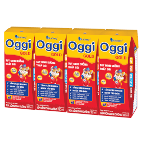 Quà tặng khi mua Thùng Sữa uống dinh dưỡng Oggi Gold 180ml, lốc 4 hộp (trên 1 tuổi)
