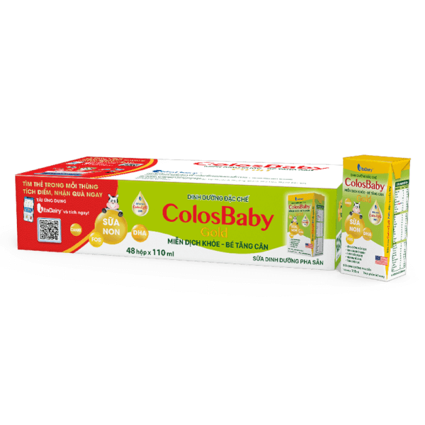 Sữa uống dinh dưỡng Colosbaby 110ml, lốc 4 hộp (trên 1 tuổi)