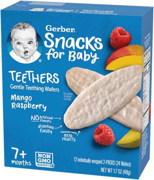 Bánh ăn dặm Gerber vị Xoài, Mâm Xôi