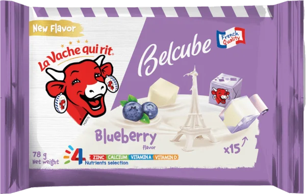 Thực phẩm bổ sung phô mai BelCube hương việt quất 78g