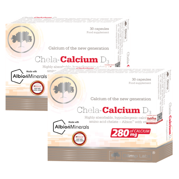 Combo 2 Thực phẩm bảo vệ sức khỏe Chela calcium D3