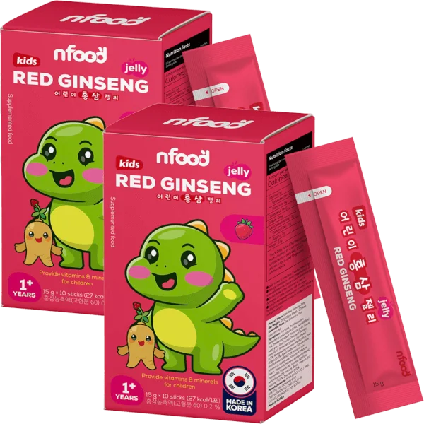 Combo 2 Thực phẩm bổ sung thạch hồng sâm trẻ em NFood