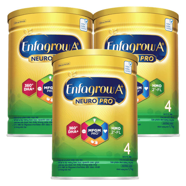 Combo 3 Sữa Enfagrow A+ số 4 1700g (2-6 tuổi) 2Flex