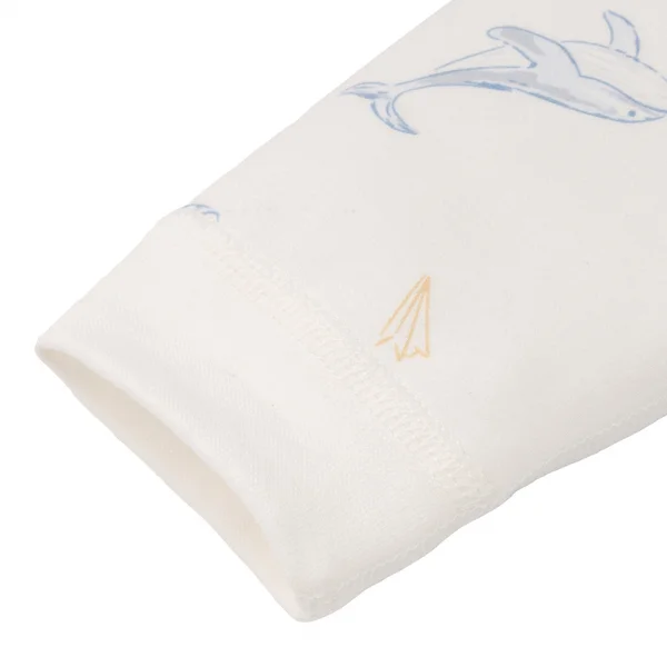 Bodysuit đông vải mỏng Animo MN0924039 (0-12M,Trắng)