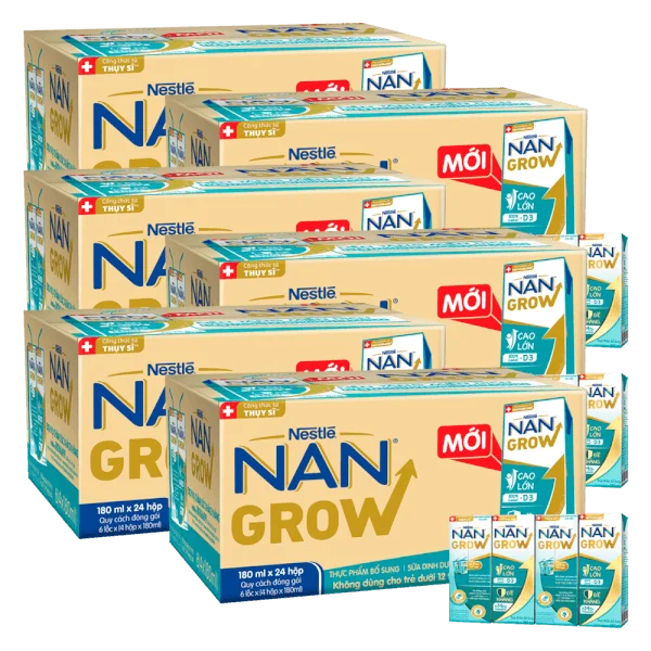 Combo 6 thùng sữa Nestlé NANGROW 6 (4x180ml)