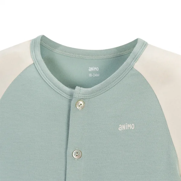 Set 2 Bộ kháng khuẩn Modal dài Animo VD0724033 (0-24M,Xanh)