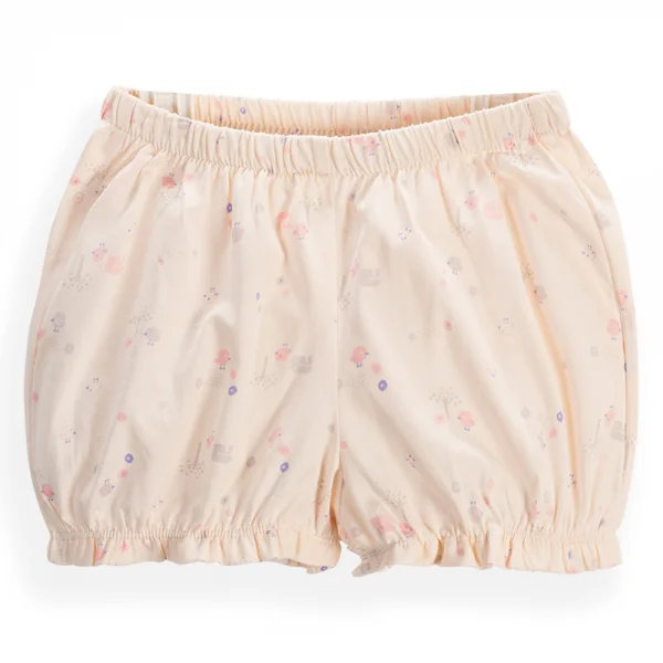 Bộ bé gái ngắn Gà con Chip Chip Animo TX0624004 (6M-6Y,Hồng )