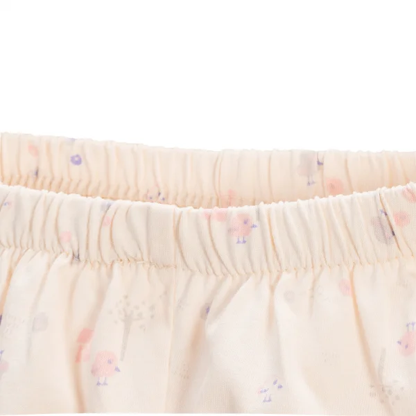 Bộ bé gái ngắn Gà con Chip Chip Animo TX0624004 (6M-6Y,Hồng )