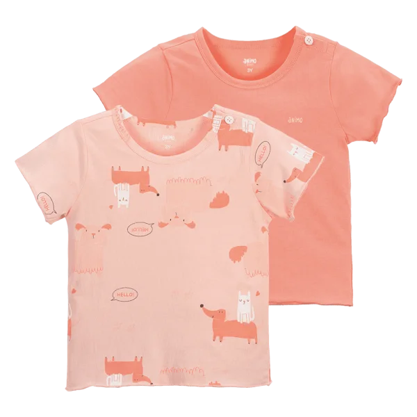 Set 2 áo bé gái Animo Easy TX0824011 (1-4Y,Nhiều màu)