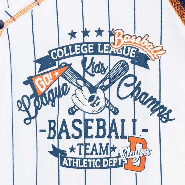 Bộ tính năng ngắn, vải sợi sồi BST Bóng chày Animo BMC123083 (0-24M,Xanh đen)