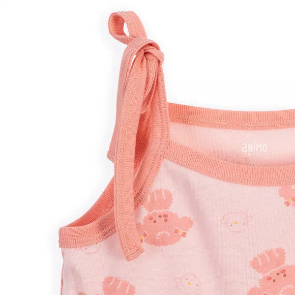 Đầm bé gái Animo Easy LU0924071 (1-4Y,Hồng nhạt)