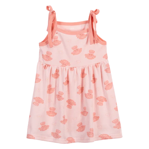 Đầm bé gái Animo Easy LU0924071 (1-4Y,Hồng nhạt)