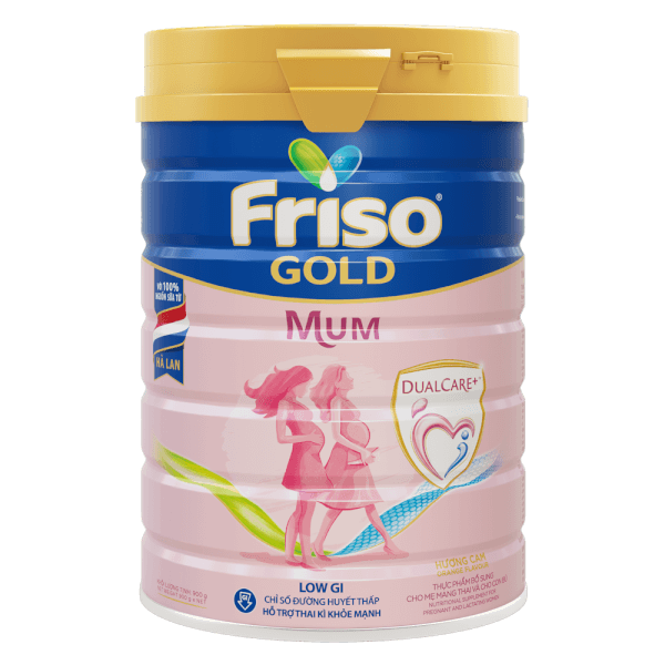 Combo 6 lon Sữa bầu Friso Mum Gold 900g hương cam