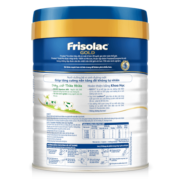 Sữa Frisolac Gold Pro số 1 800g (0-6 tháng)