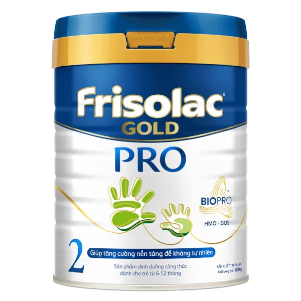 Sữa Frisolac Gold Pro số 2, 800g (6-12 tháng)