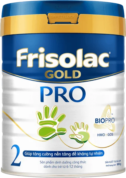 Sữa Frisolac Gold Pro số 2, 800g (6-12 tháng)