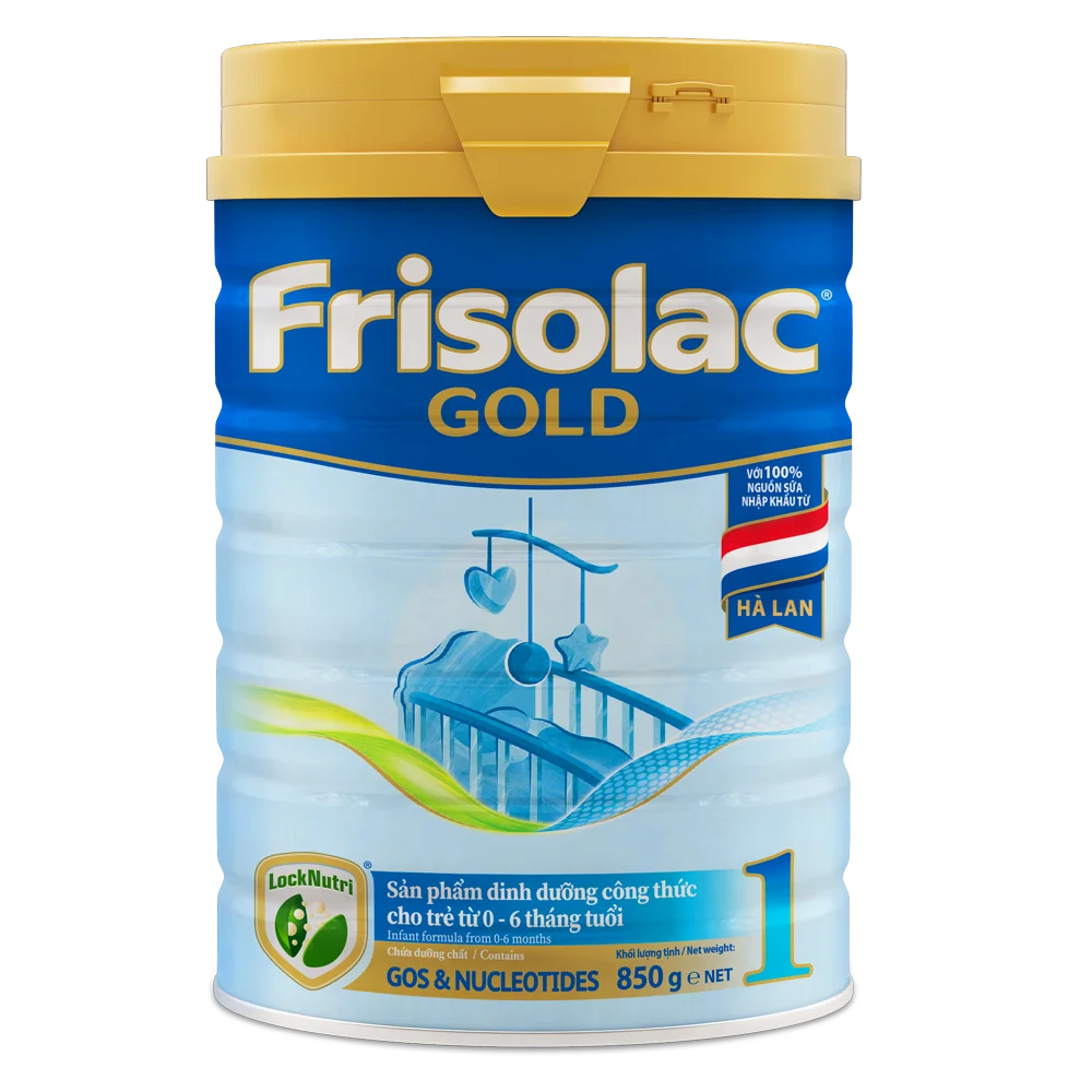 Sữa Frisolac Gold số 1 850g (0-6 tháng)