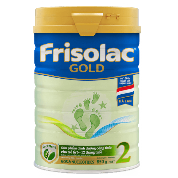 Sữa Frisolac Gold số 2 850g (6-12 tháng)