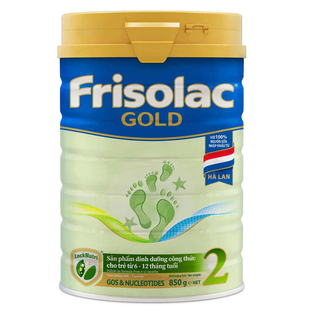Sữa Frisolac Gold số 2 850g (6-12 tháng)