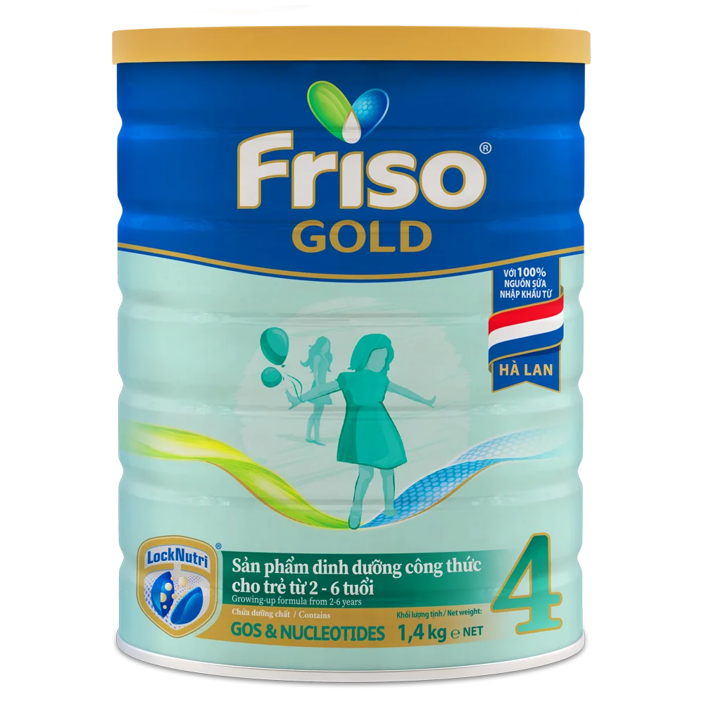 Combo 3 lon Friso Gold 4, 2 - 6 tuổi (1400gr)