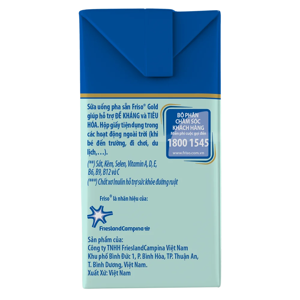 Thùng Sữa Friso Gold 110ml (từ 1 tuổi) - Lốc 4 hộp - New