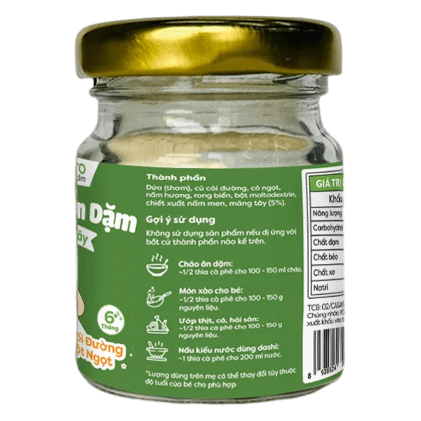 Bột nêm ăn dặm Anpaso vị măng tây 60g