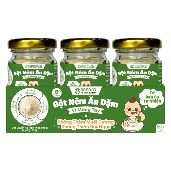 Bột nêm ăn dặm Anpaso vị măng tây 60g