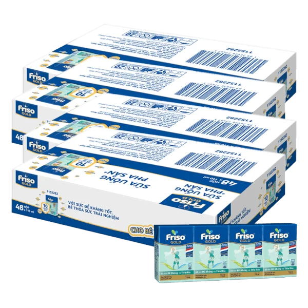 Combo 4 thùng Sữa Friso Gold 110ml (từ 1 tuổi) - Lốc 4 hộp - New