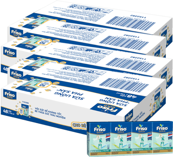 Combo 4 thùng Sữa Friso Gold 110ml (từ 1 tuổi) - Lốc 4 hộp - New